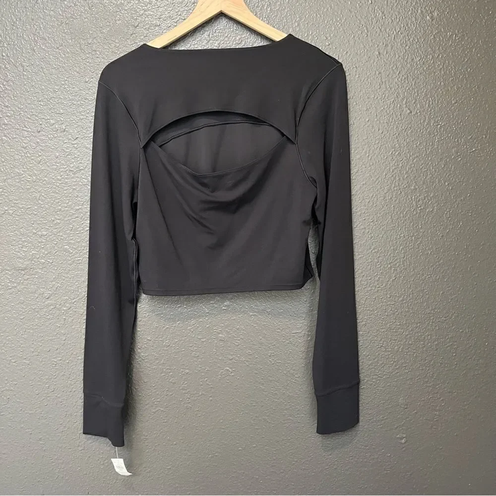 Aerie Offline Real Me Long Sleeve Open Back